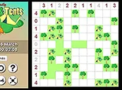 Daily Trees & Tents Puzzle Game Online - Logic Puzzle Game