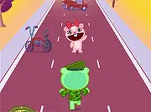 Happy Tree Friends - Aggravated Asphalt Online Running Arcade Game